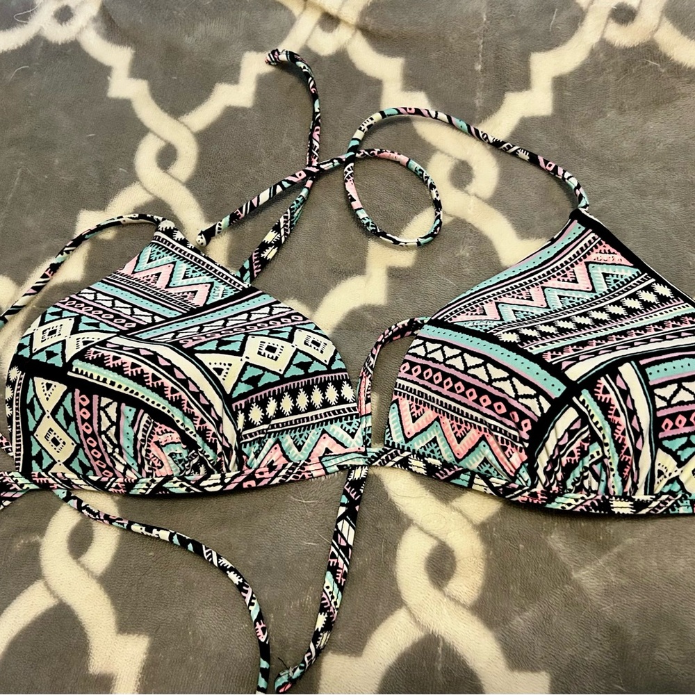 OP Multicolor Patterned Bikini Top